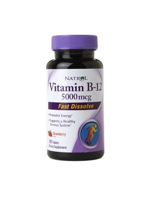 Vitamin B12 5000 mcg. 100 tablets